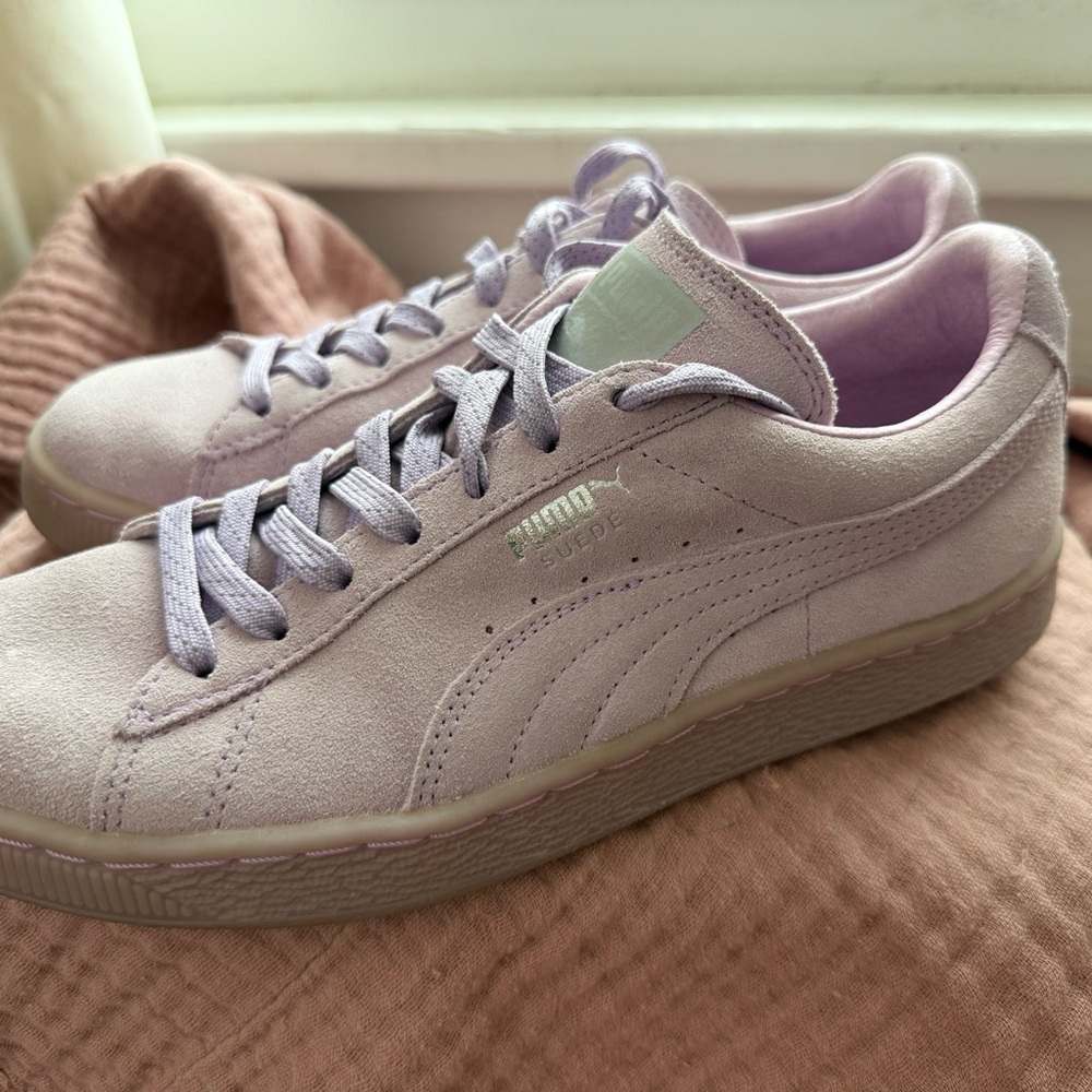 Puma Purple Sneakers Suede Low-Top